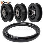 3 x Pulley w/ Belt Kit for Husqvarna 587973001 581904001 5879730 580364609
