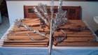 ALUMINUM SILVER SPARKLER CHRISTMAS TREE  VINTAGE 127 LIMBS , PARTS PRE ZIP CODE  — photo 5