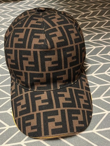 Fendi FF Zucca Print Baseball Cap Size 58cm Large