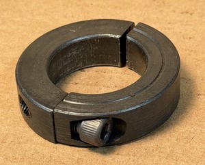 Used Steel 1-1/4”ID 2-Piece Split Clamp Collar X 2” OD X 1/2” Wide