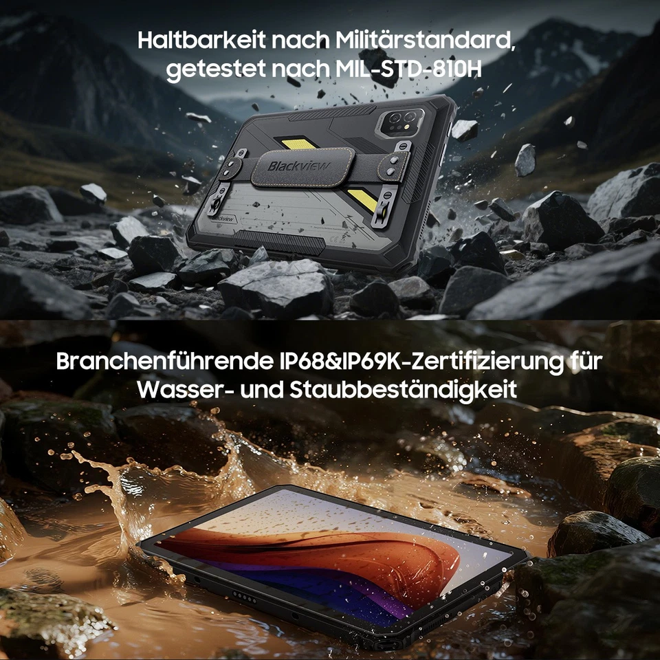 Blackview Active 7 11 Zoll Android 15 Outdoor Tablet 24GB+128GB 10000mAh 4G LTE - Bild 4 von 4