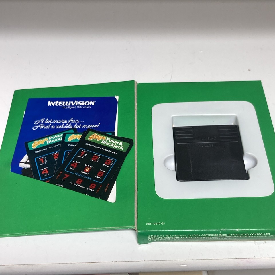 Intellivision Las Vegas Poker & Blackjack CIB, Cleaned & Tested