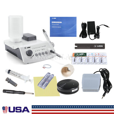 LED Dental Ultrasonic Piezo Scaler Electric Bottles +Detachable Handpiece f/ EMS