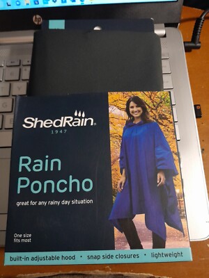 ShedRain Rain Essentials Adult Poncho Shed Rain Clear
