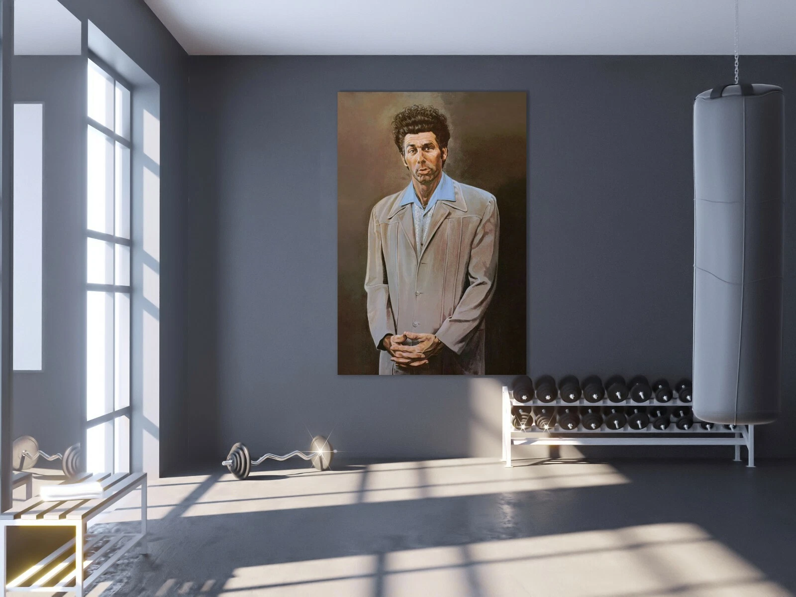 Seinfeld Cosmo Kramer Poster Canvas Wall Art for Living Room