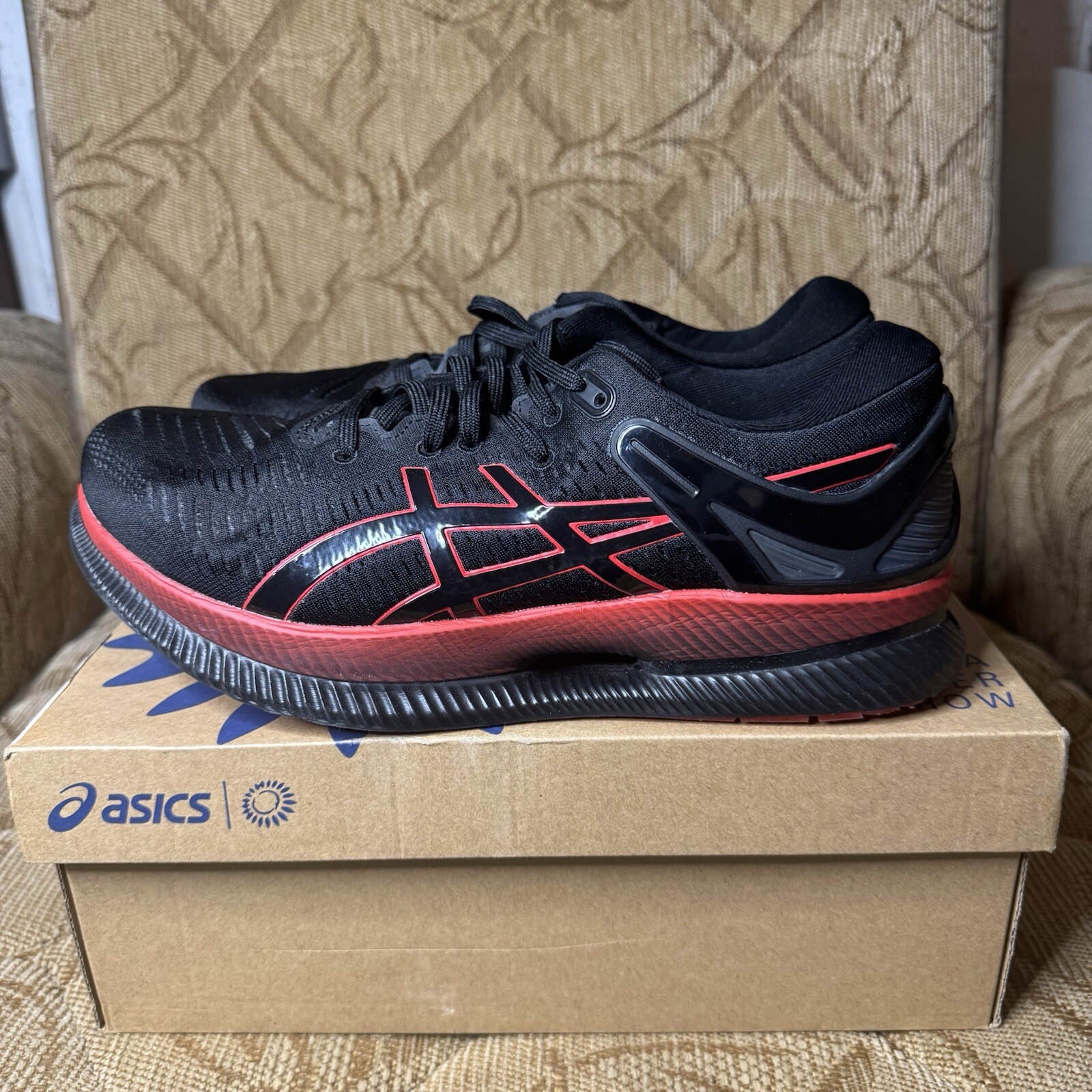 Size 10 - ASICS MetaRide Black Red 2022