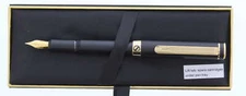 Scriveiner Black/Gold Fountain Pen