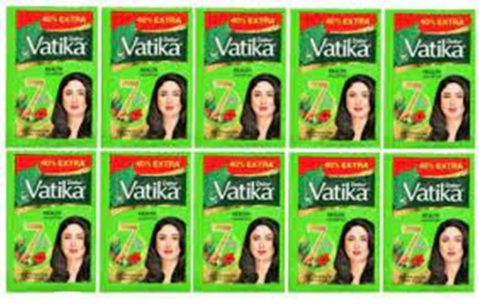 Champú Dabur Vatika para cabello sin problemas 50 sobres envío rápido gratuito Foto 2 de 4