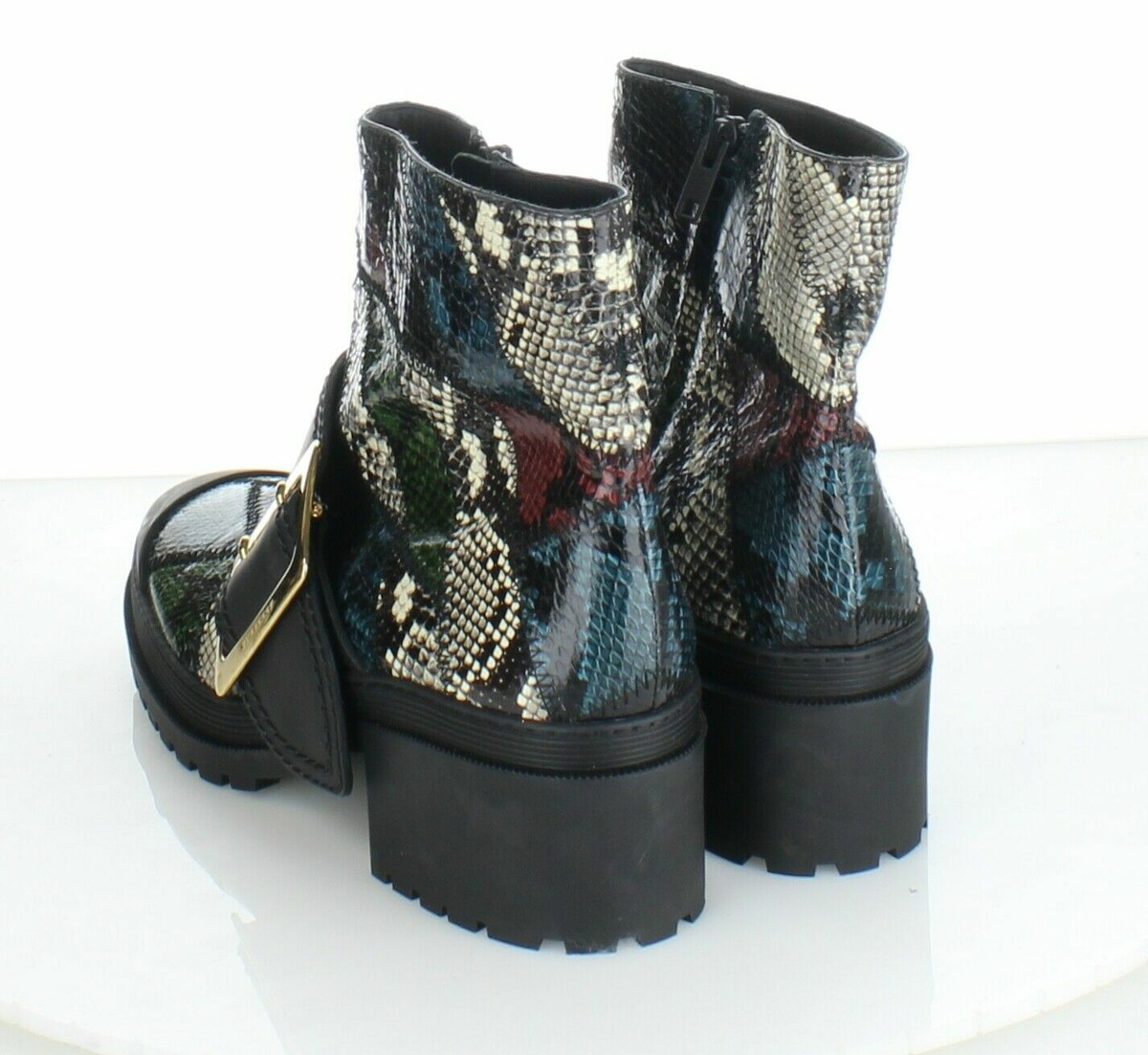 NEW Burberry Whitchester Genuine Snakeskin Zip Boots size 40.5 M 2295