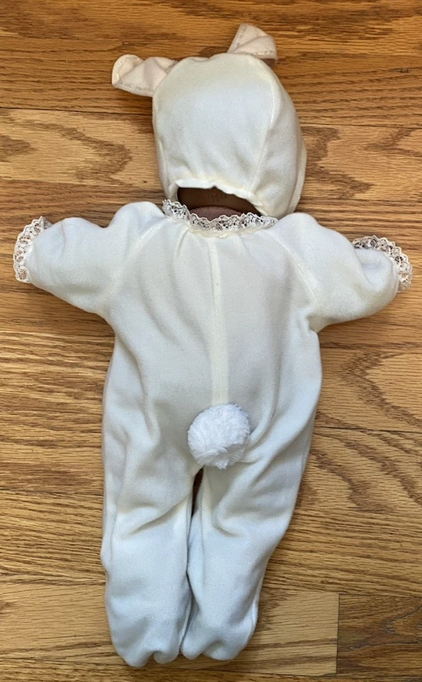 Vintage Baby Little One Hugging Loving Black Baby Doll 15" Goldberger 91691 - Image 3 of 4