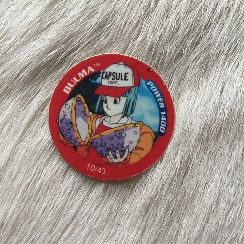 BULMA Tazo Dizk Dragon Ball Z Series 1 10 40 Vtg Dragon Ball Z Tazo Vtg Bulma eBay