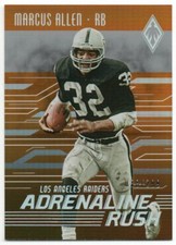 2016 Panini Phoenix Adrenaline Rush Orange AR-MA Marcus Allen 038/299 Raiders