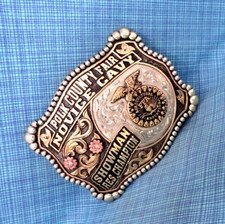 FFA Cavy Novice Res Champion Showman Belt Buckle Polk County Fair OR .MCS008