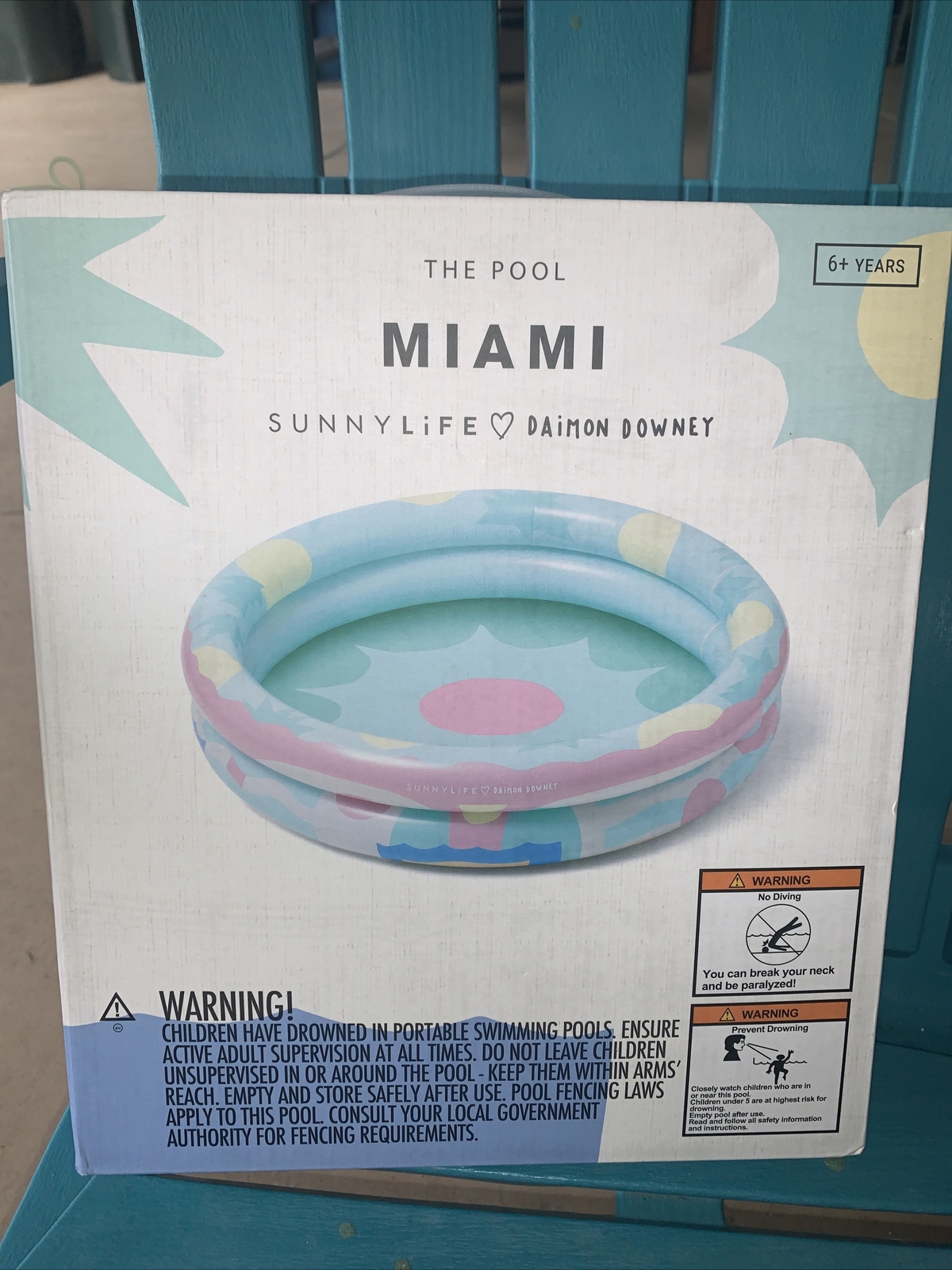 Sunnylife Inflatable Pool 59.5” x 15.5” New In Box