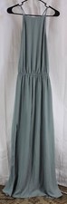 Show Me Your MuMu Women's Heather Halter Dress Dusty Mint Crisp Size XL