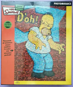 Rare New The Simpsons Homer D Oh Photomosaic 550 Pcs Matt Groenng Jigsaw Puzzle 5014362304770 Ebay