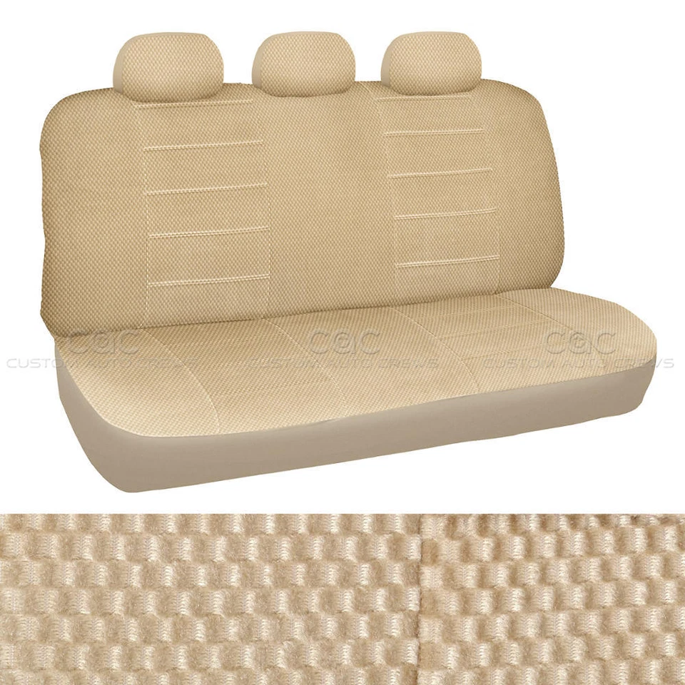 Fundas de asiento Scottsdale beige tela cubierta volante accesorios Foto 3 de 4