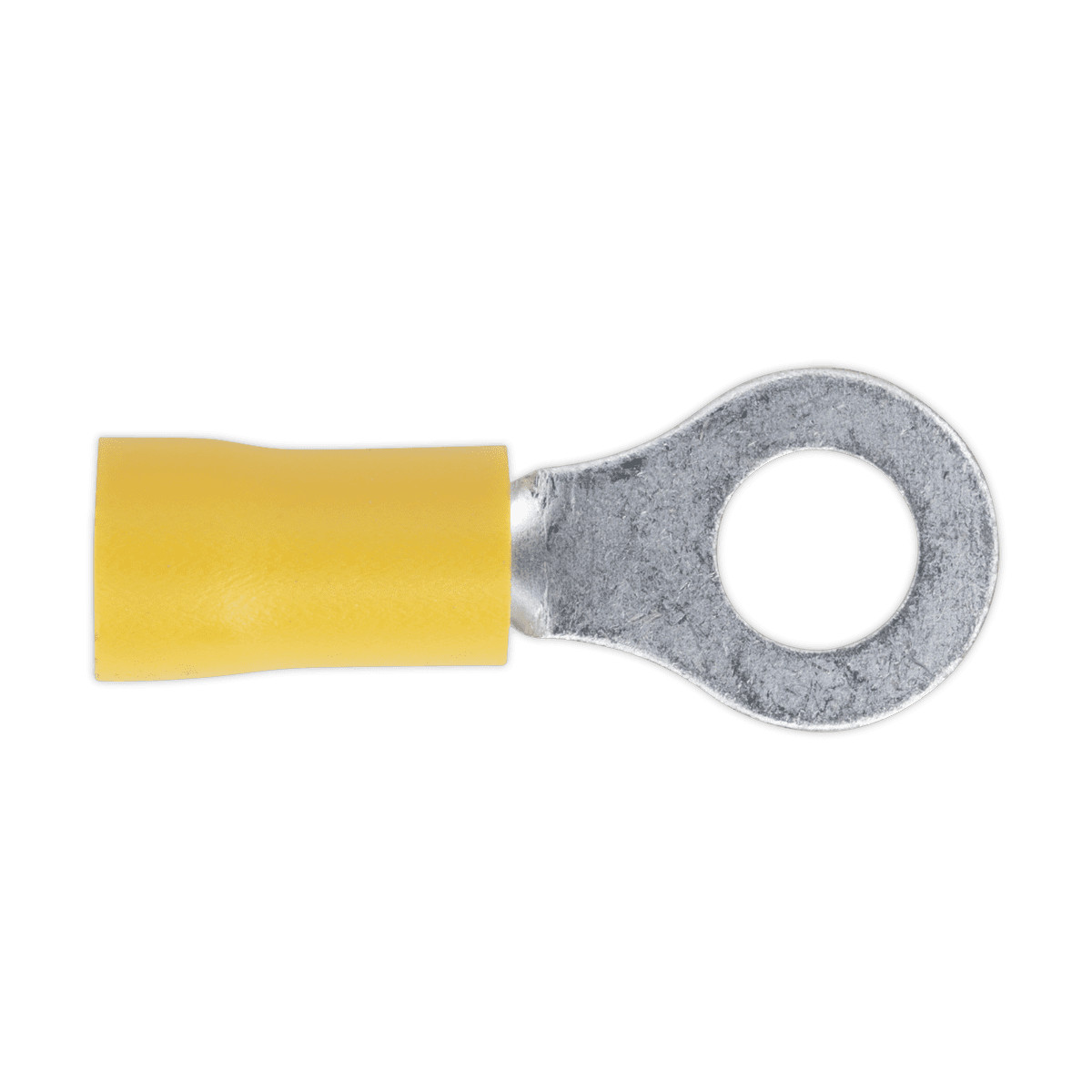 Sealey YT19 Easy-Entry Ring Terminal 6.4mm (1/4""), Yellow - Pack of 100