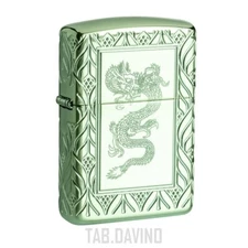 ZIPPO LIGHTER ELEGANT DRAGON DESIGN 49054 ARMOR MULTICUT ZIPPO ORIGINAL USA