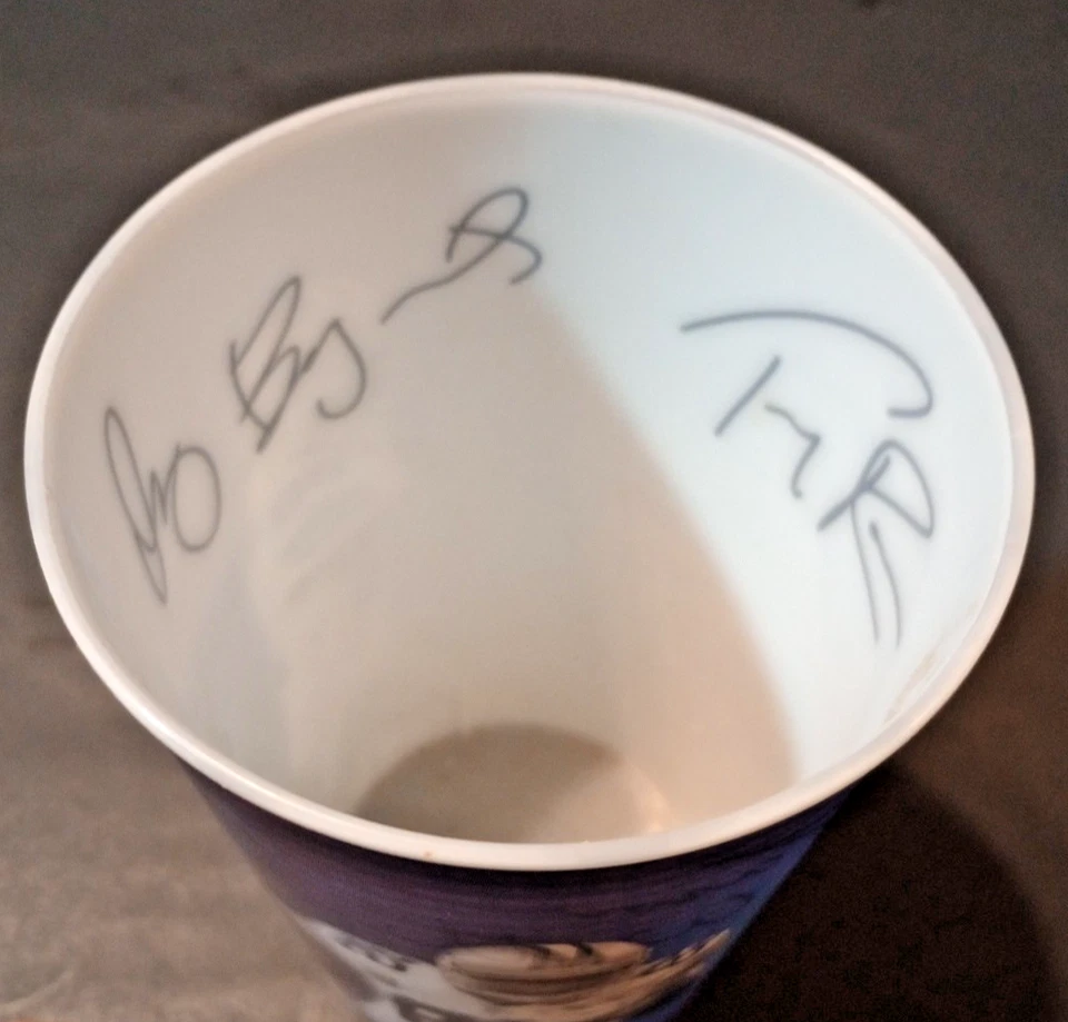 Taza de recuerdo impresa autógrafo Tony Romo Jason Witten Dez Bryant DALLAS COWBOYS Foto 4 de 4