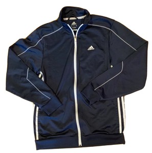 Adidas Essentials Mens Track Jacket ClimaLite Black Full Zip Size S Running | eBay