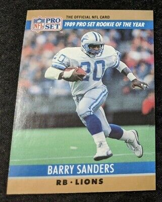 Pro Set Barry Sanders 1989 Rookie of the Year | eBay