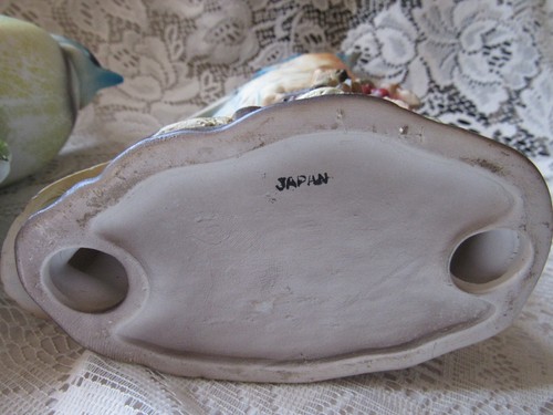 Vintage Blue Jay Bird Planter & friend - Picture 13 of 17