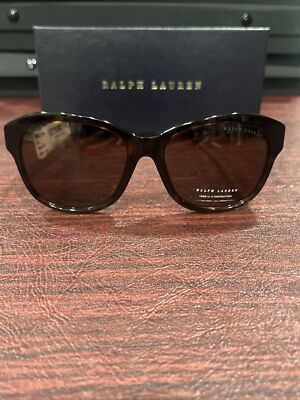 Ralph Lauren RL8190Q Sunglasses Women Havana Oval 55mm New