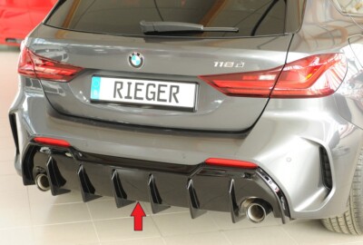Rieger-Tuning Heckeinsatz Diffusor passend für 1er BMW F40 mit M-Paket 00088316