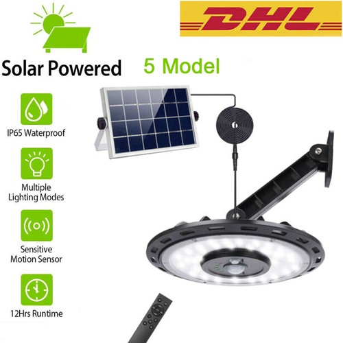 1200LM LED UFO Solarleuchte Außen Lampe Fluter Strahler Mit PIR Bewegungsmelder - Bild 10 von 11