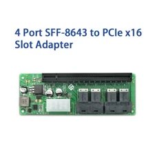4x  SFF-8643 to PCIe3.0 x16 slot riser adapter
