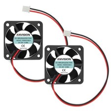 2pack Dc 24v 40mm X 10mm Brushless Cooling Fan Dual Ball Bearing 2 Pin