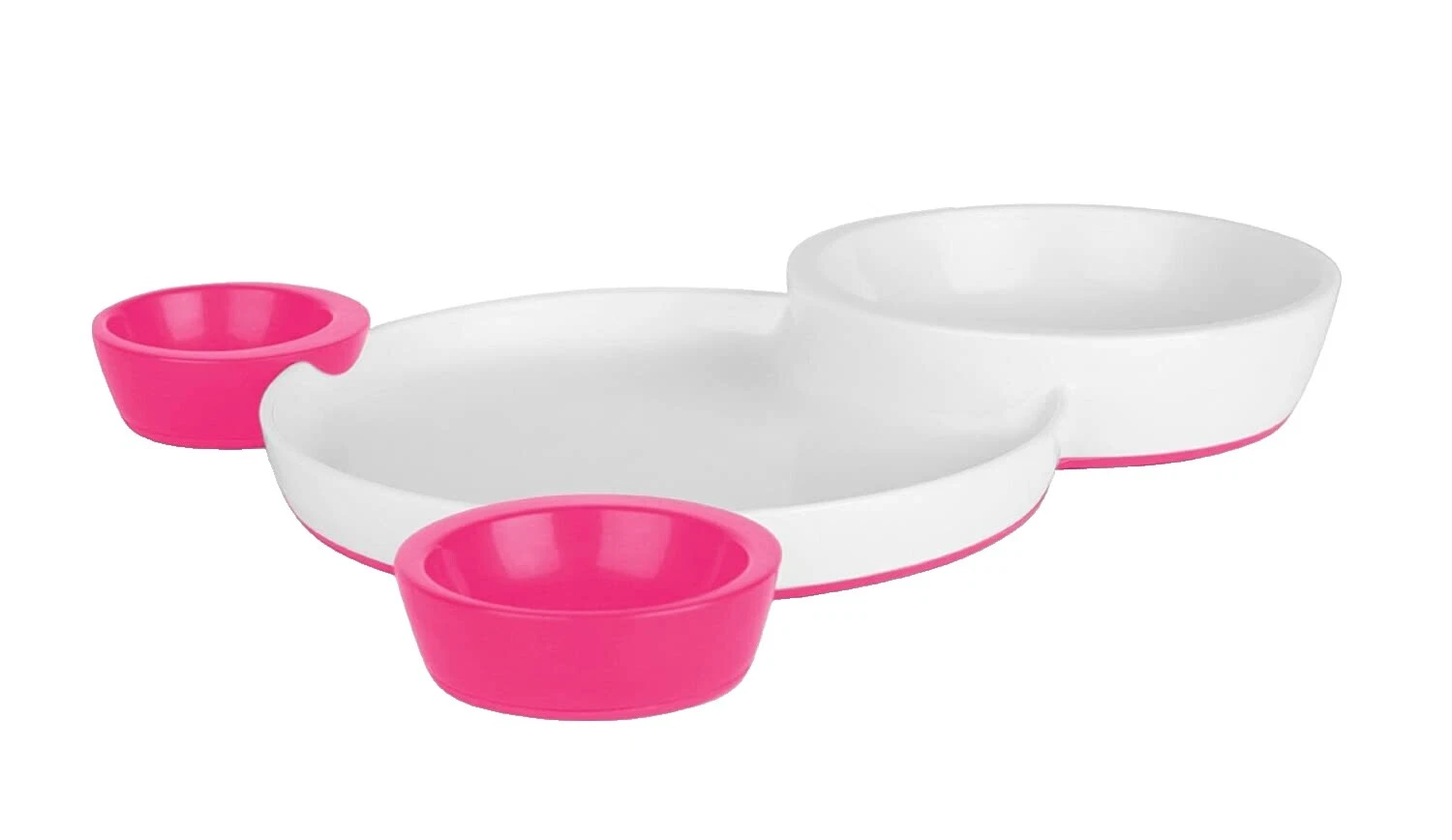 白色无 BPA 塑料婴儿碗