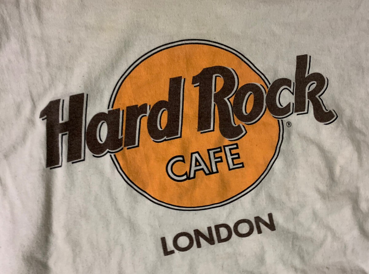 Hard Rock ジージャン XL vintage London Vintage 90s Hard Rock Cafe London T-Shirt Mens XL White