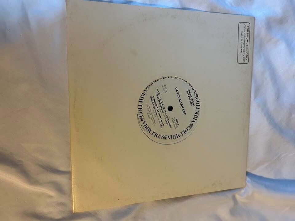 Super RARE David Allan Coe 10" EP Record 33 rpm Outlaw Country PROMO Vinyl 
