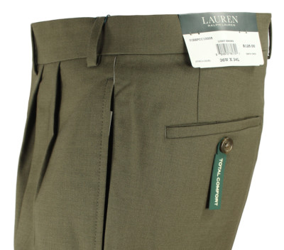 NEW LAUREN RALPH LAUREN TOTAL COMFORT PLEATED CUFFED WOOL NEW LAUREN RALPH LAUREN TOTAL COMFORT PLEATED CUFFED WOOL