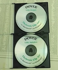 Celtic Designs AND Celtic Alphabets Electronic Clip Art Series Dover CD-ROM