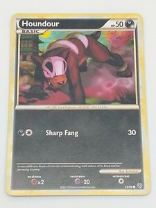 Pokémon TCG Houndour HS-Undaunted 53/90 Regular Common