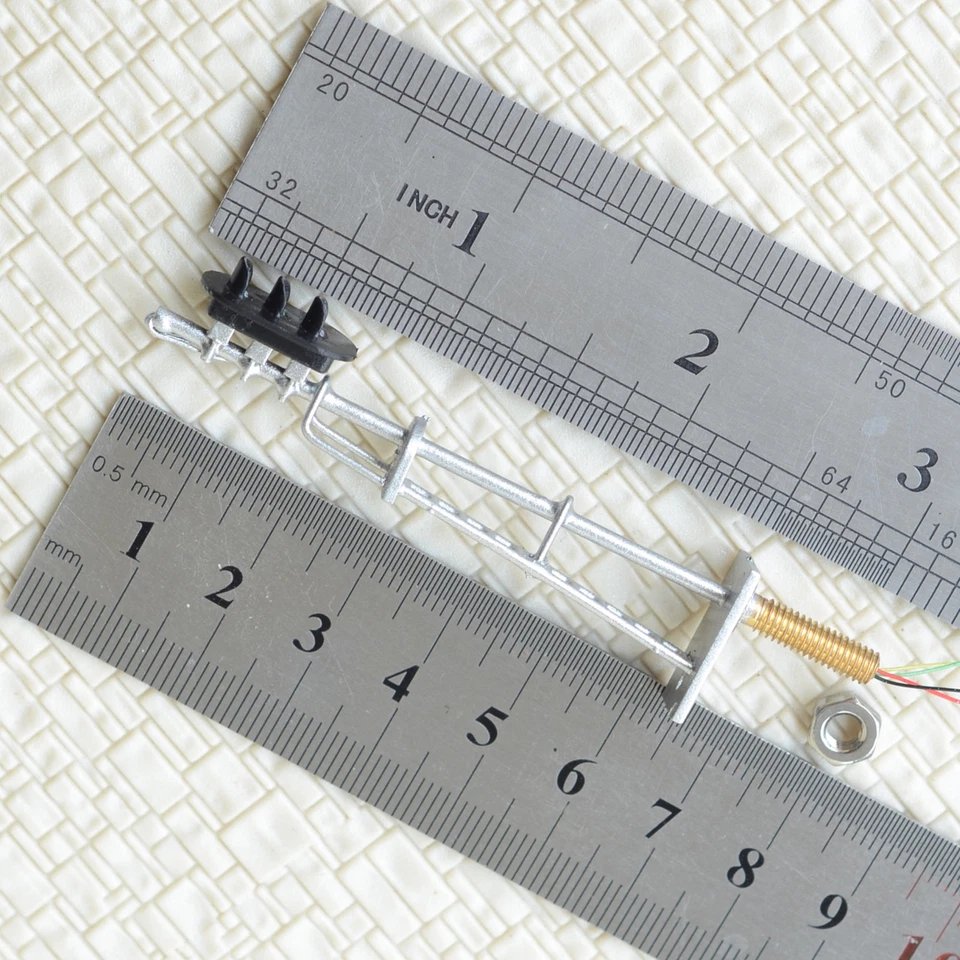 1 x HO scale model train block signals railway LED light 3 aspect silver #87S3RS - Image 4 of 4