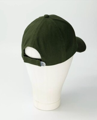Moncler Hat Baseball Cap Olive Green Size L Large Raised Logo