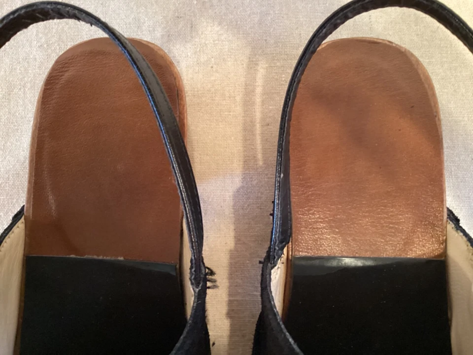 Jimmy Choo Doralie, черные замшевые сабо со стразами Rmbelished, США 5, EUR 35 - Изображение 4 из 4