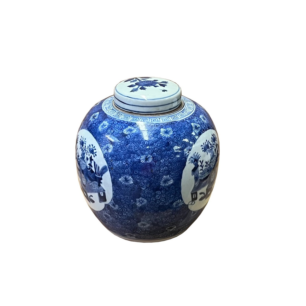 Oriental Hand-paint Flower Vases Blue White Porcelain Ginger Jar ws2543S Oriental Hand-paint Flower Vases Blue White Porcelain Ginger Jar ws2543S
