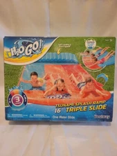 H2OGO! Tsunami Splash Ramp 16 Ft. Triple Water Slide 52479E H20GO! 52479E
