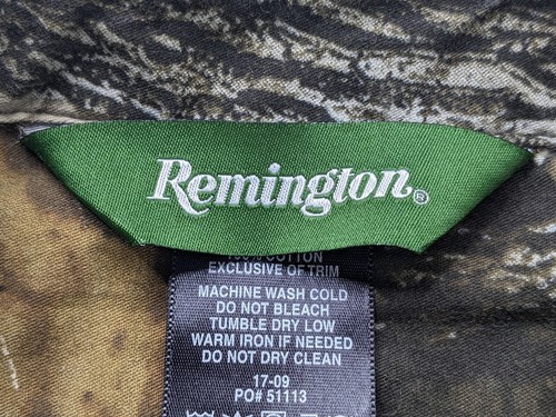 Remington Shirt Realtree Mens 2XL XXL Brown Hunting Woodland Cotton LS - Picture 2 of 15