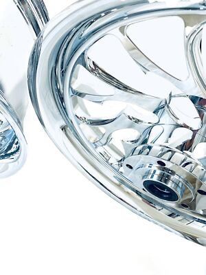 NINJA STOCK SIZE CHROME HELLIAN WHEELS 12-20 KAWASAKI NINJA