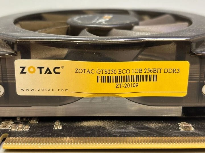 ZOTAC GTS250 ECO 1GB 256BIT DDR3 Graphics Card - Image 2 of 4