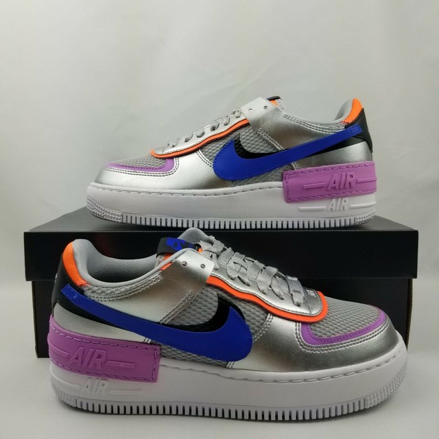 Nike Air Force 1 Shadow Metallic Silver CW6030-001 | eBay