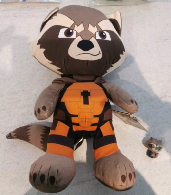 Guardians Of The Galaxy 15 Zoll Rocket Racoon Marval Konvolut Plüsch und Figur Neu