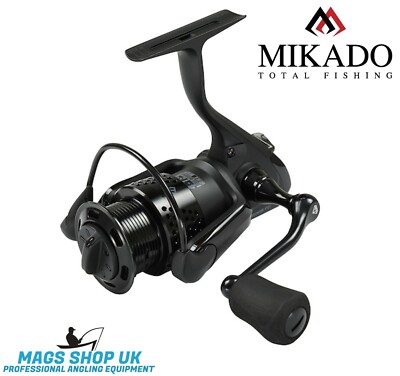 MIKADO ''BLACK CRYSTAL'' SPINNING REEL, VARIETY SIZES, PIKE, PERCH. 