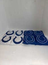 NFL INDIANAPOLIS COLTS CORNHOLE BEAN BAGS 8 BAG TOSS CORN HOLE TAILGATE